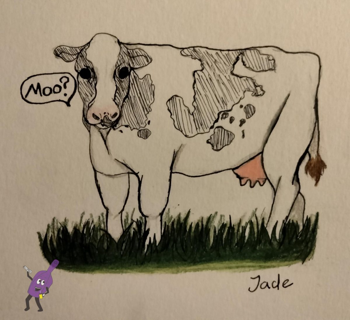 A cow questioning its mortality.