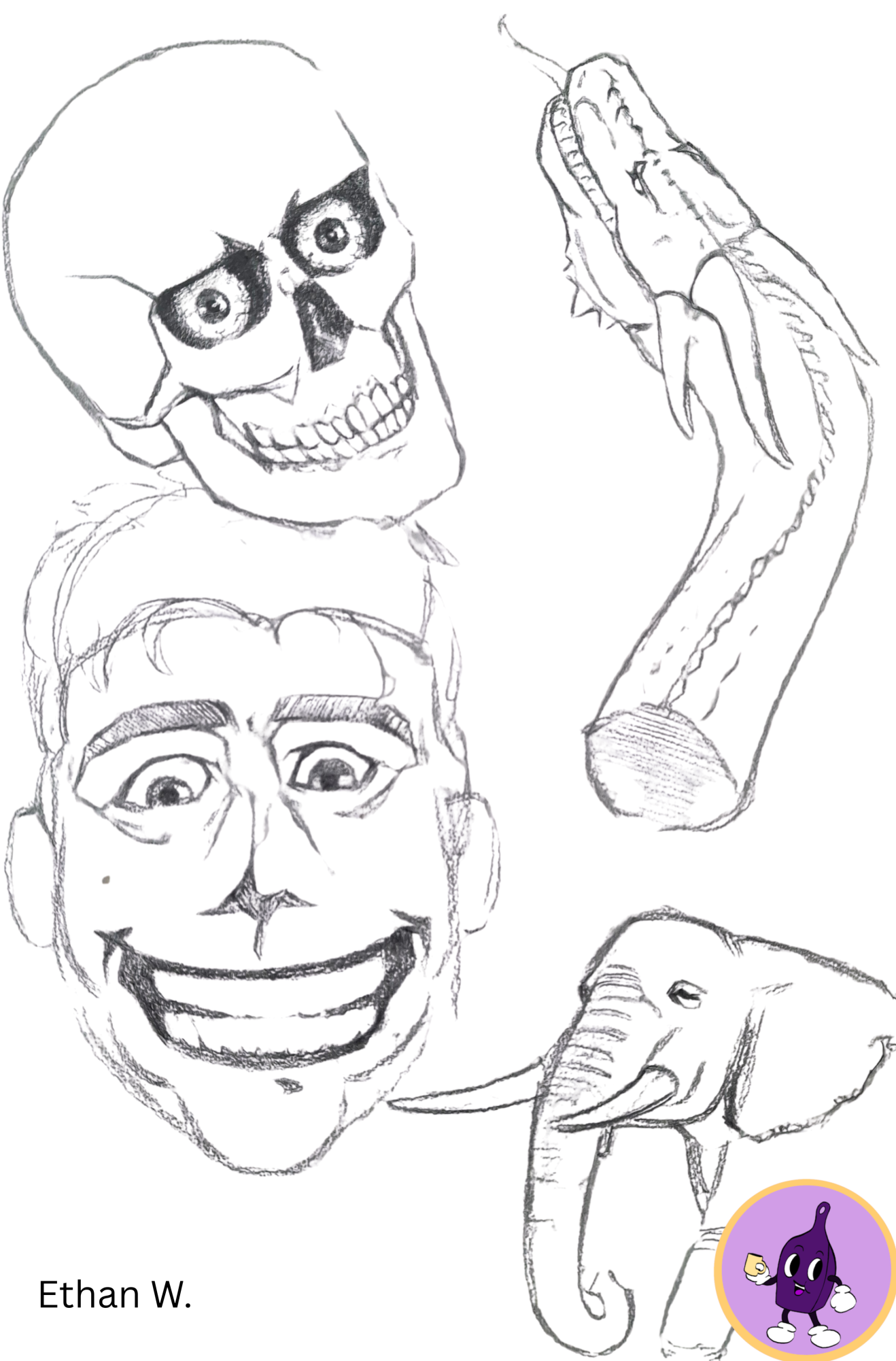 Sketches that express my deepest and most intimate feelings in the world. Behold - Ethan