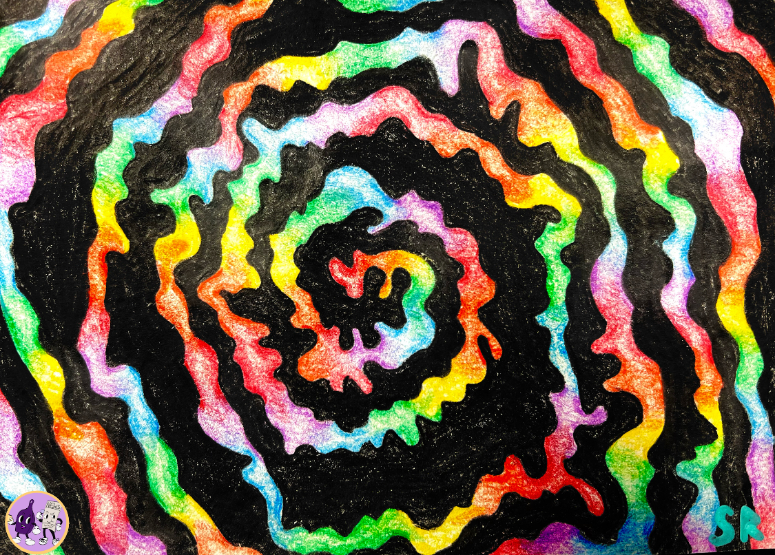 Rainbow swirl