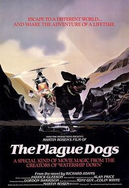 "The Plague Dogs" official movie poster,
credited to the United Artists (UA)
