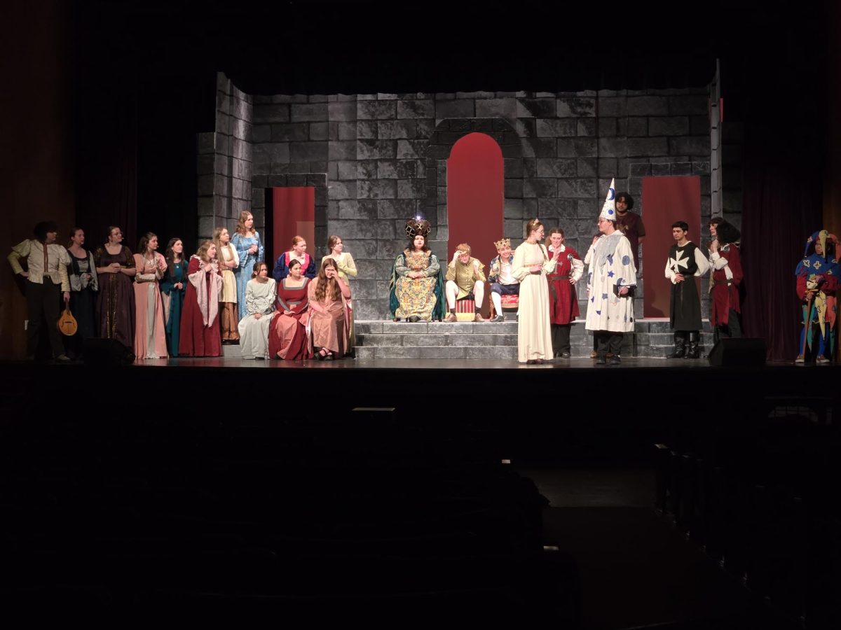 The cast in the midst of performing