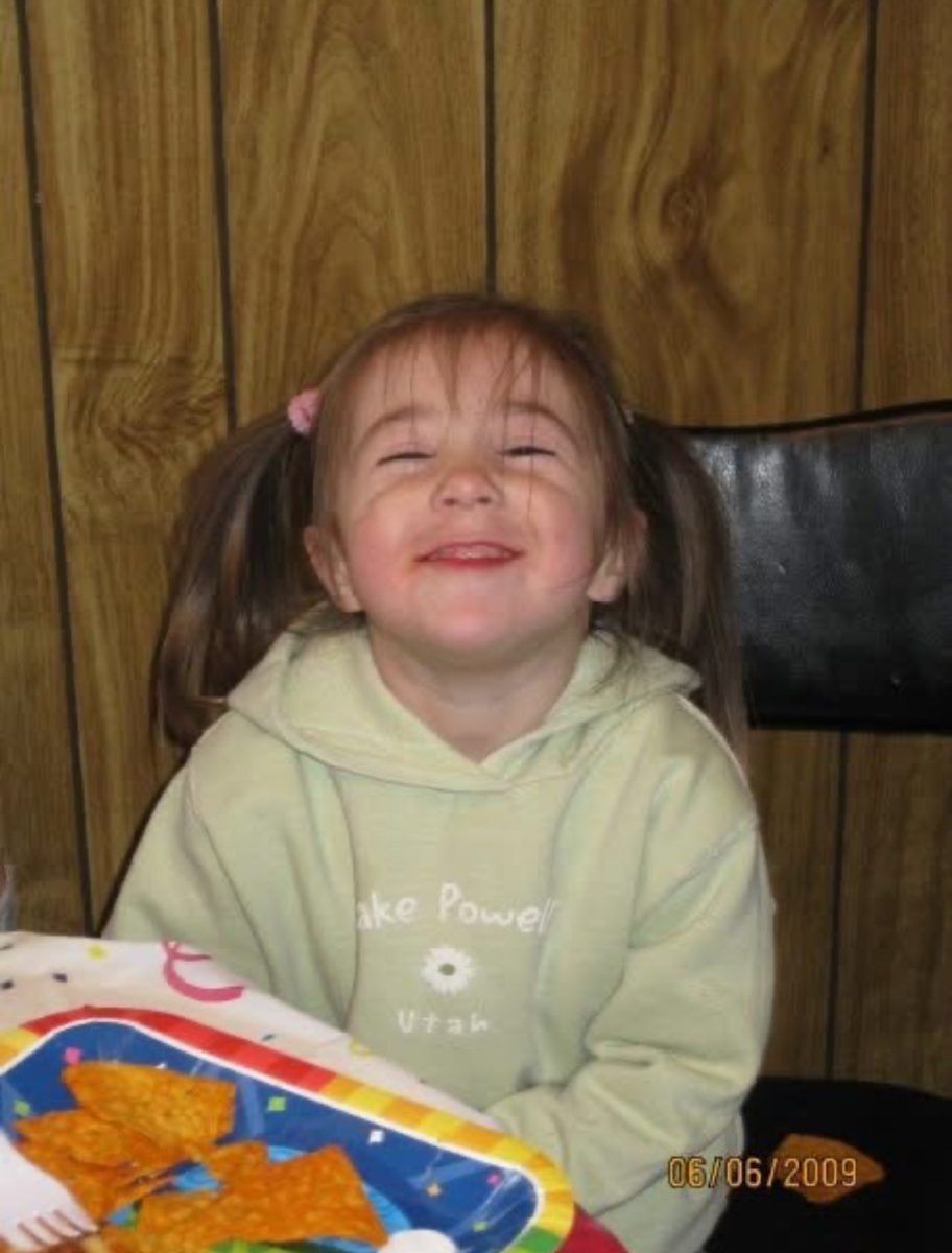 3-year-old Sadie posing 