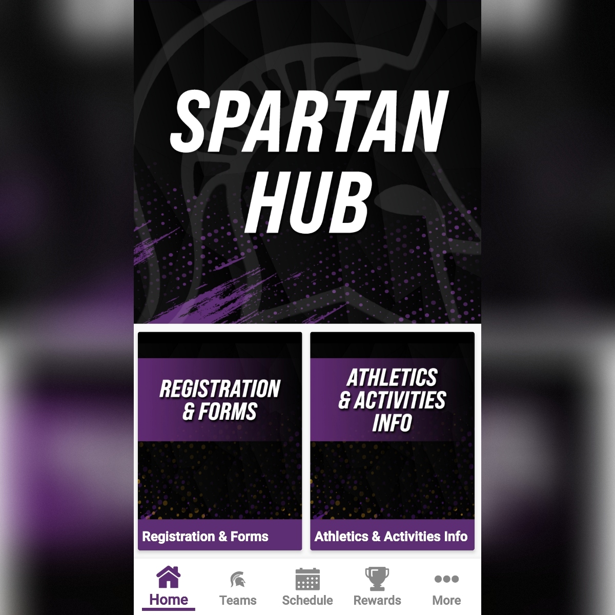 A picture of the Spartan Hub within the Sentinel Spartan app