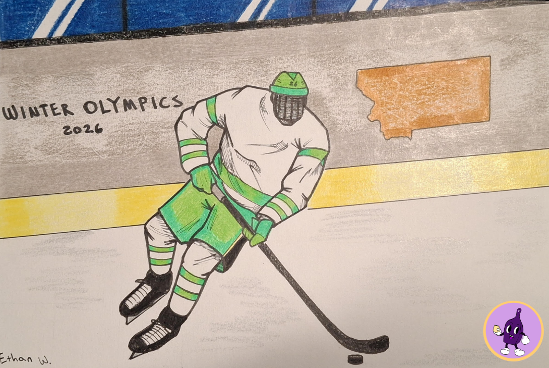 Man playing hockey 