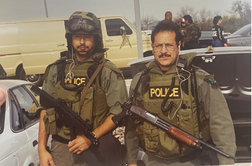 Manuel Flores pictured left