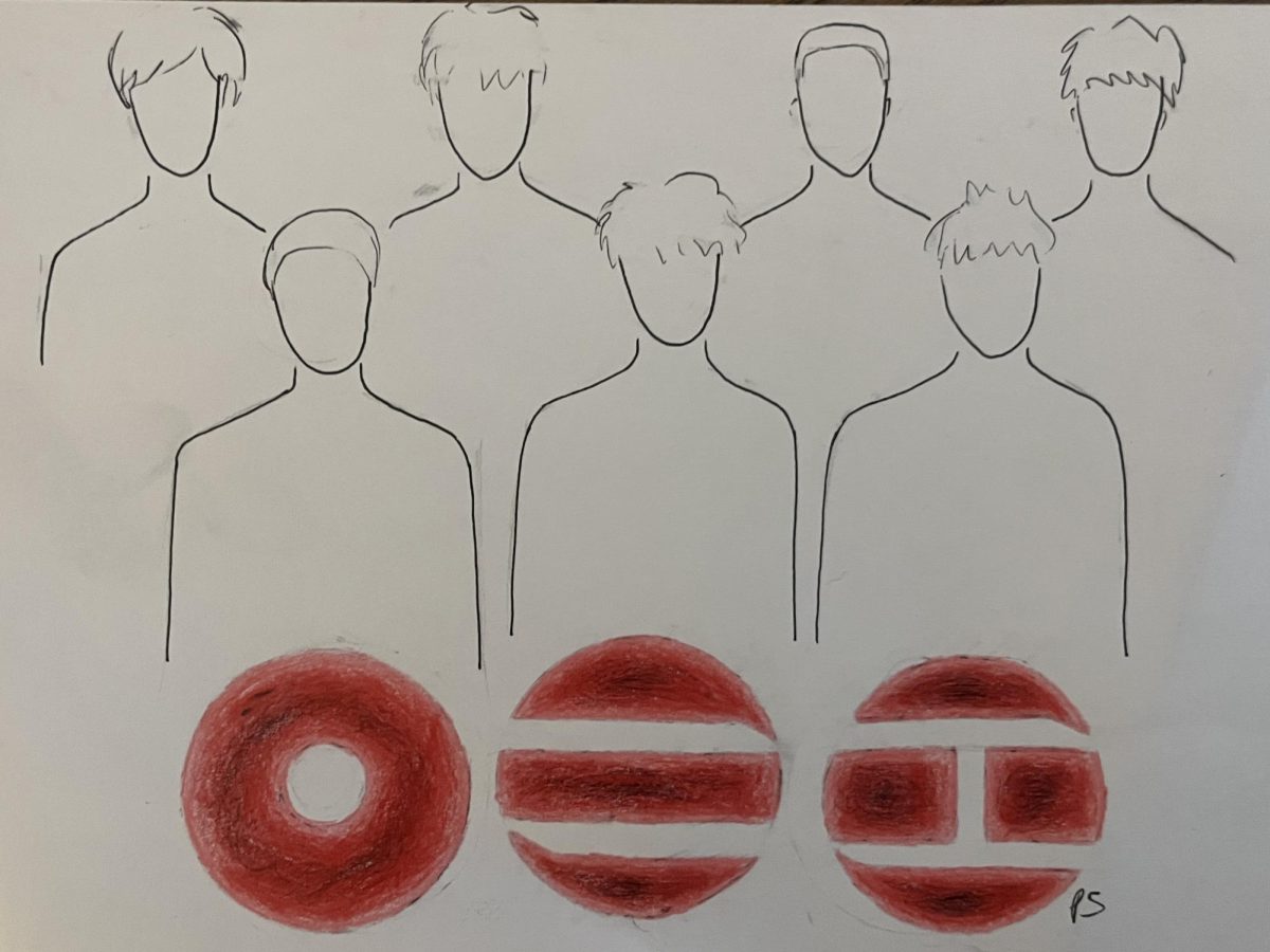 Drawing of BTS's new album cover for ARIRANG