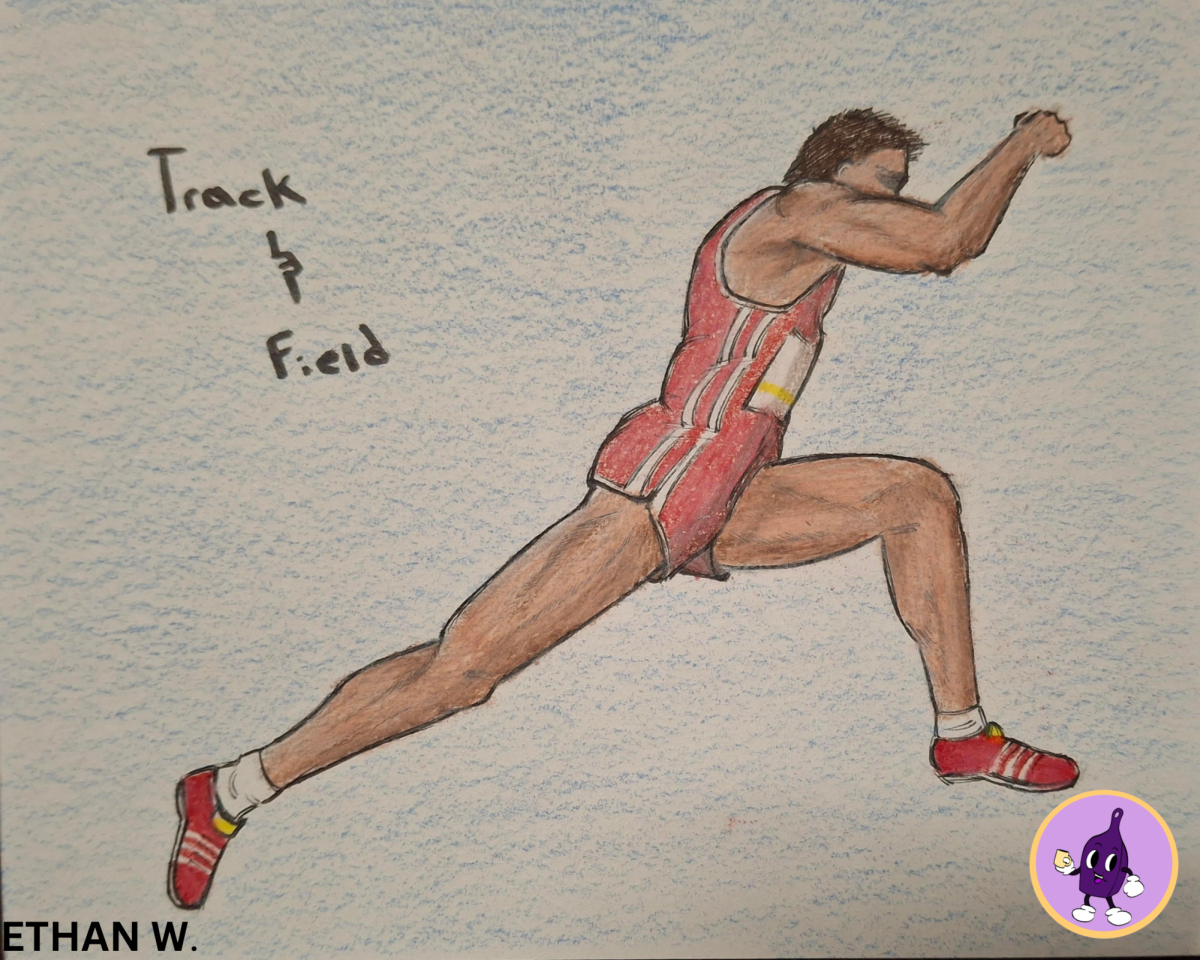 A track and field athlete 