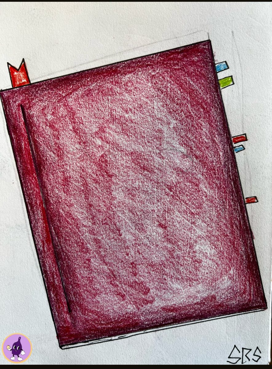 A drawing of a book.