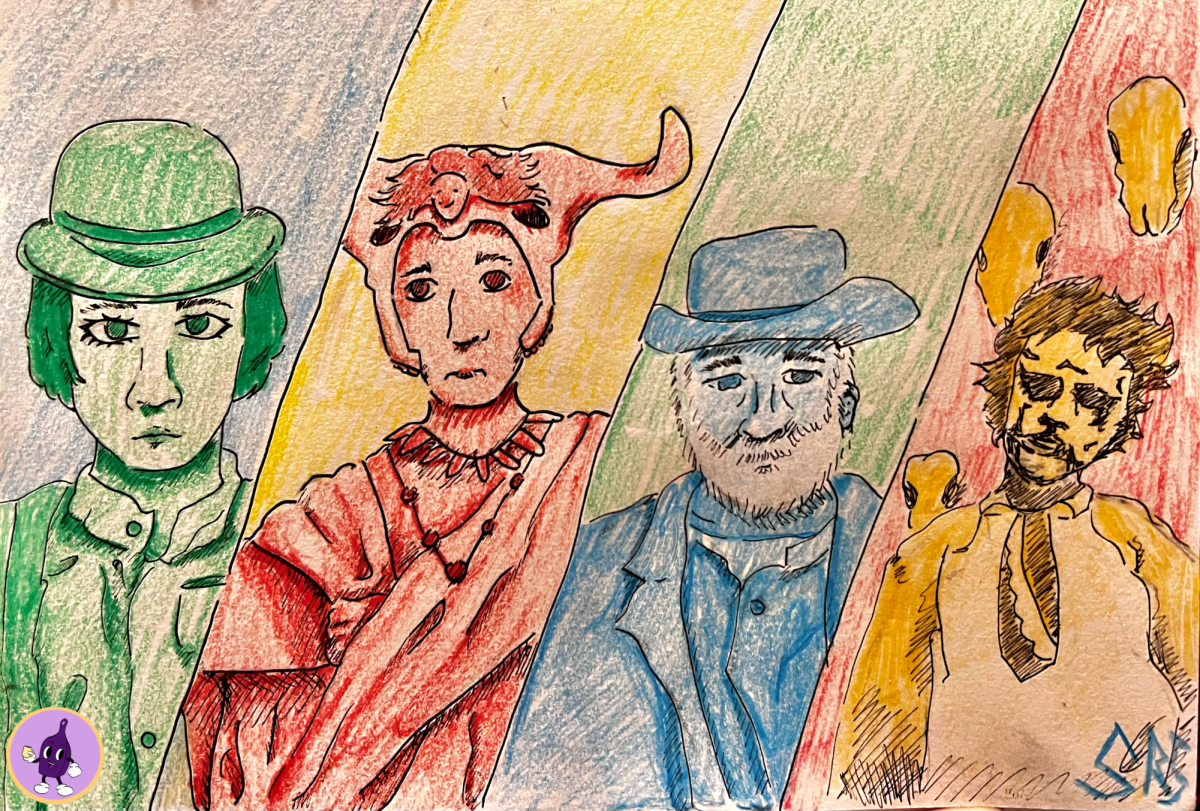 From left to right: Alex DeLarge, Mola Ram, Alec Baldwin, Leatherface