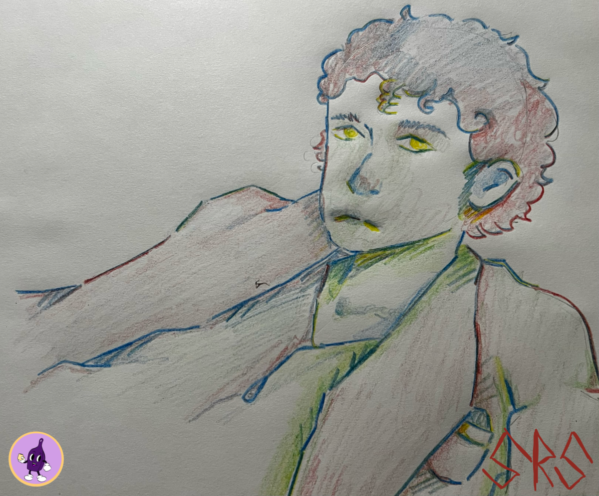 Michael Jackson in colored pencil